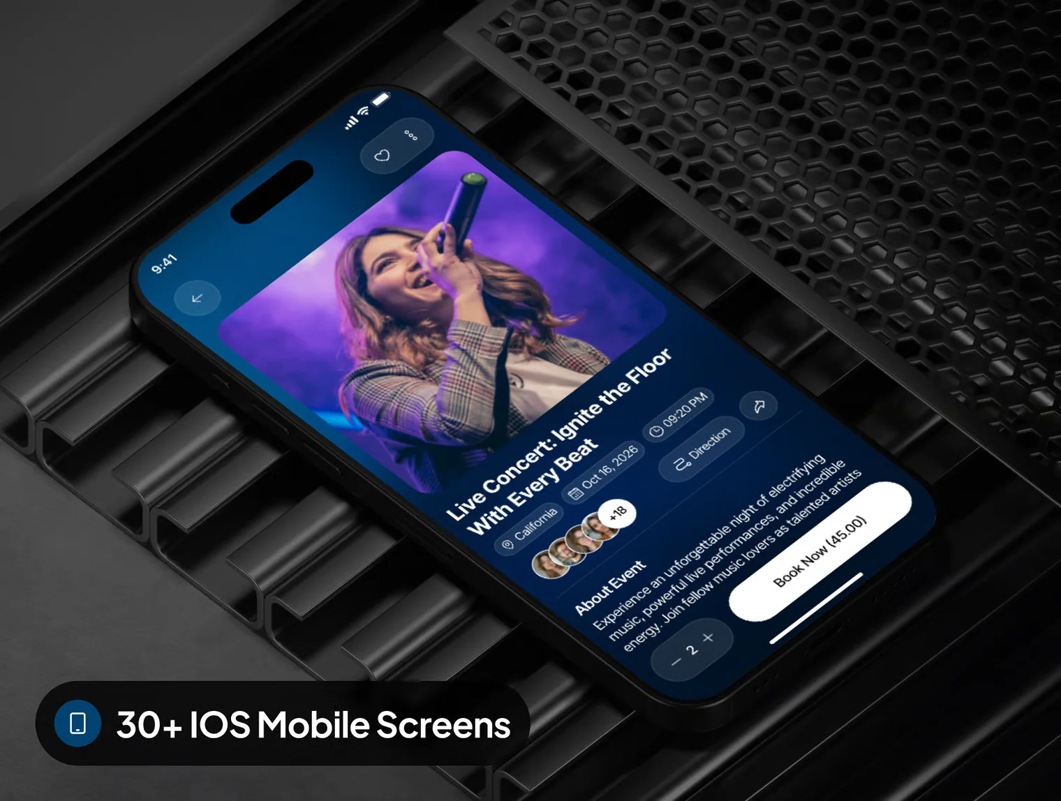 evora - Event Booking App UI Kit 9