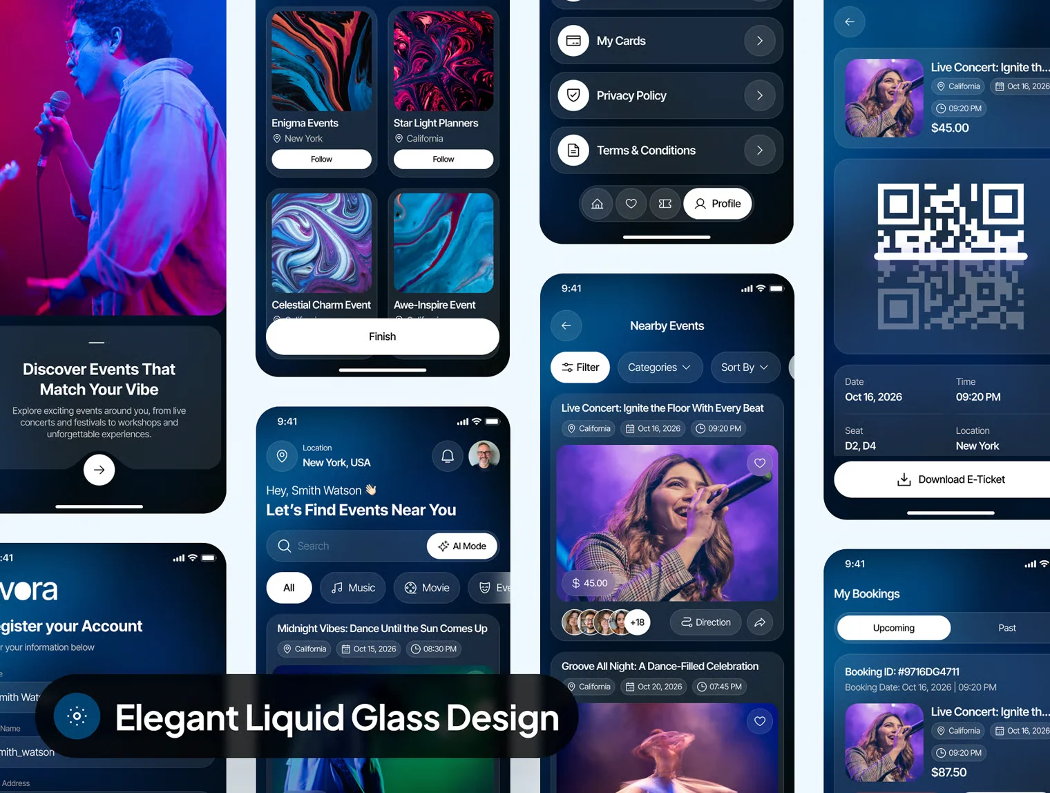 evora - Event Booking App UI Kit 7
