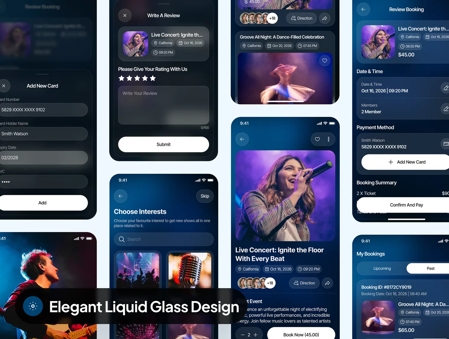 evora - Event Booking App UI Kit 8