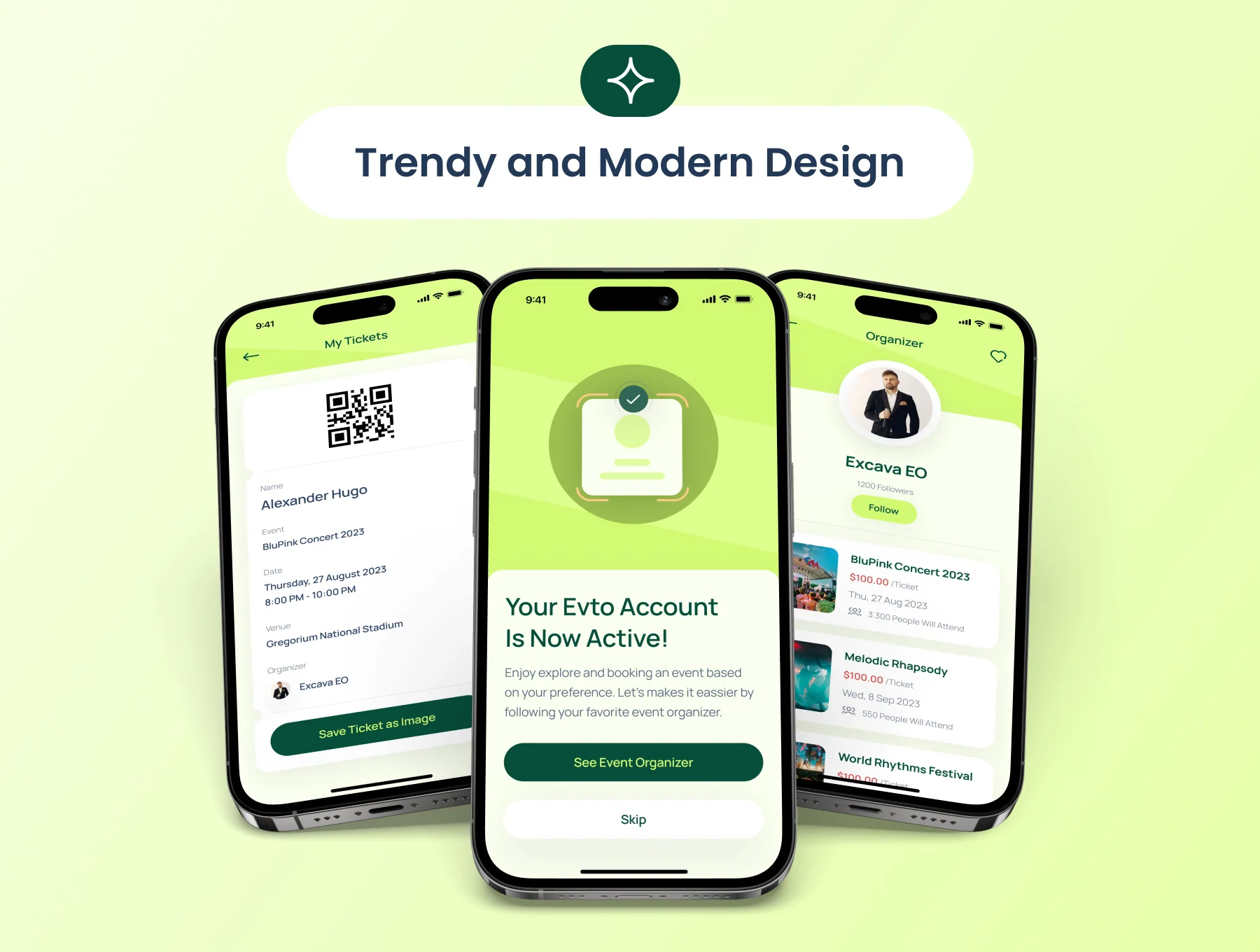 Evto - Event Bookings App UI Kit 2