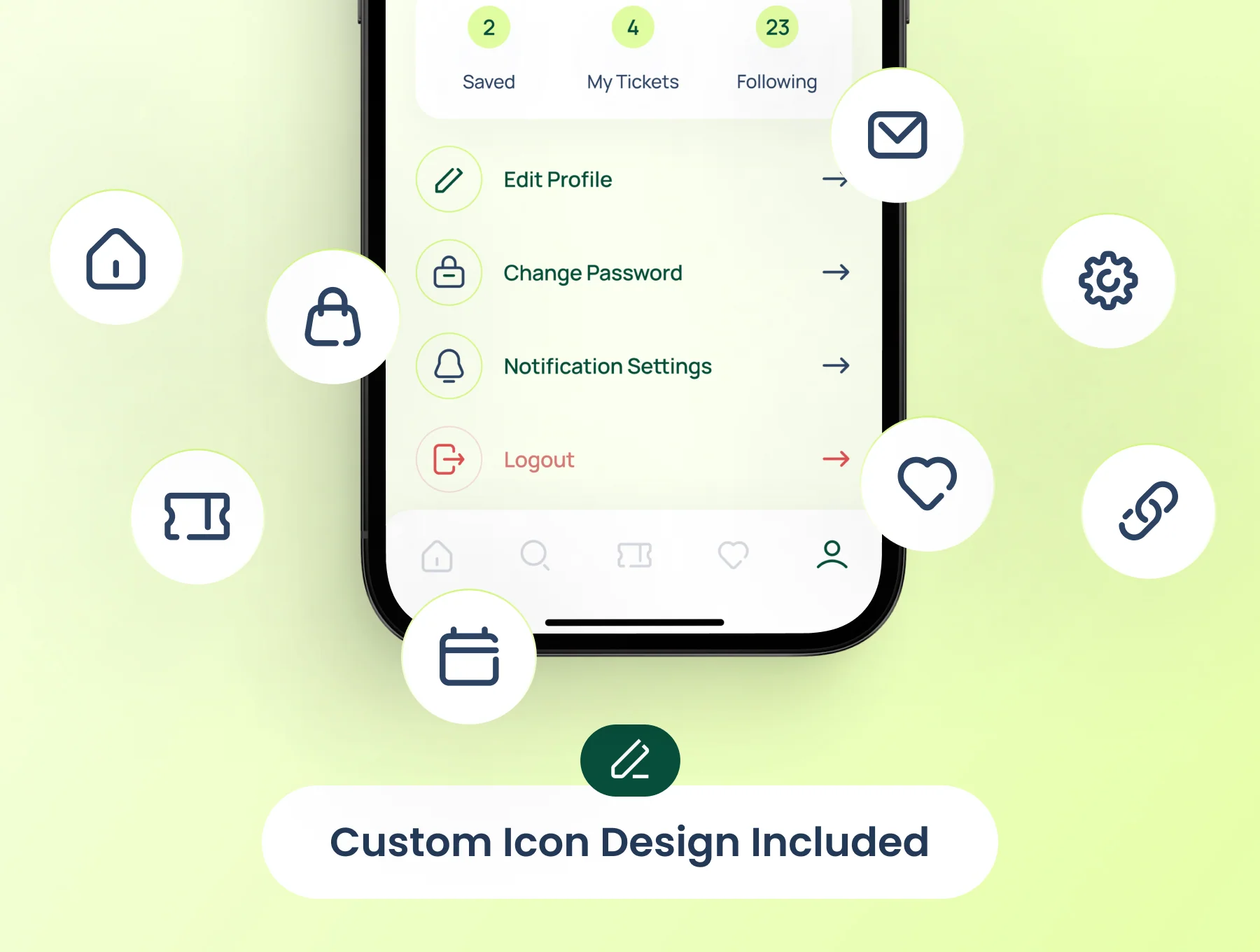 Evto - Event Bookings App UI Kit 4