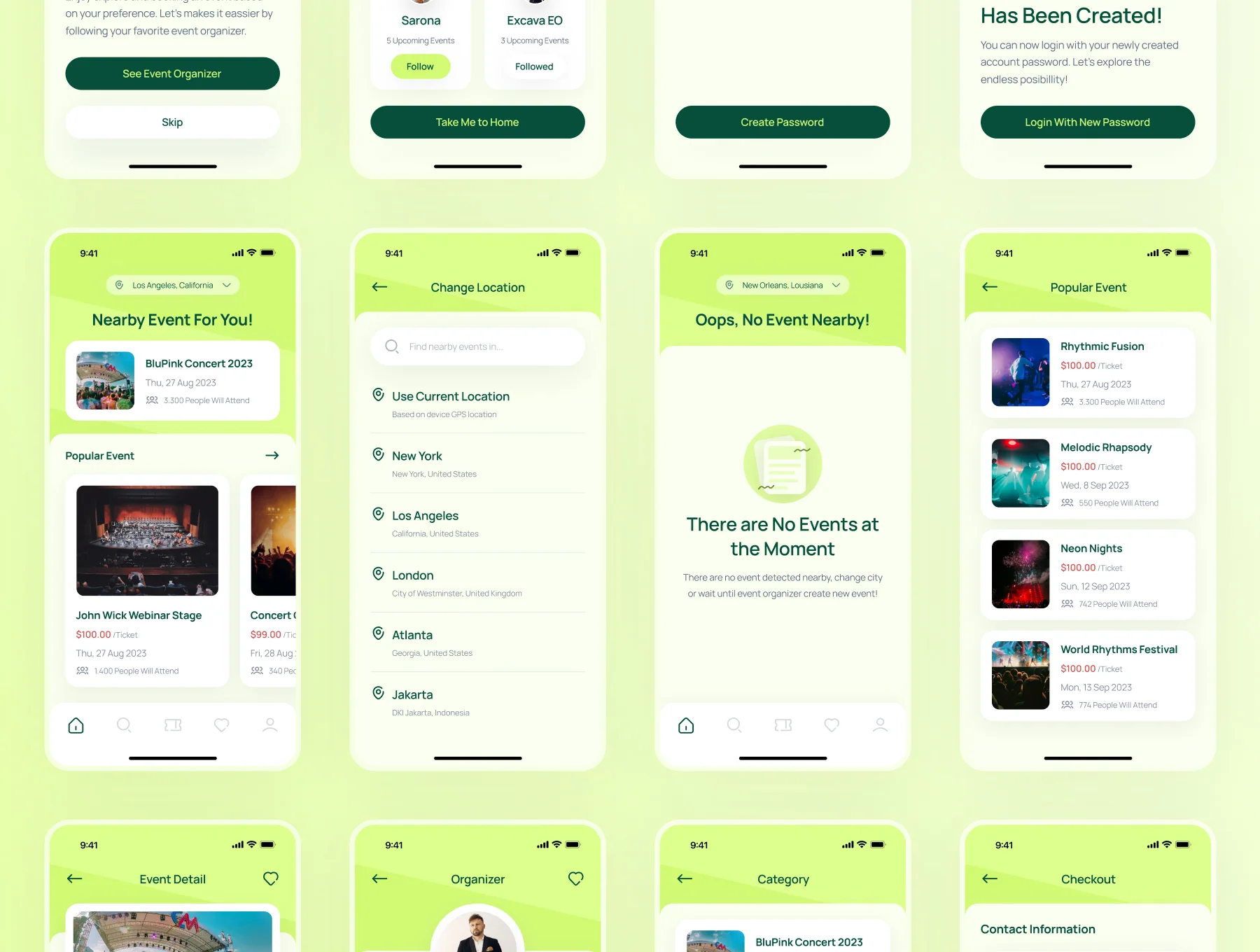 Evto - Event Bookings App UI Kit 7