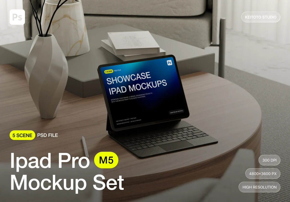 Executive Lounge iPad Pro Mockup Scenes