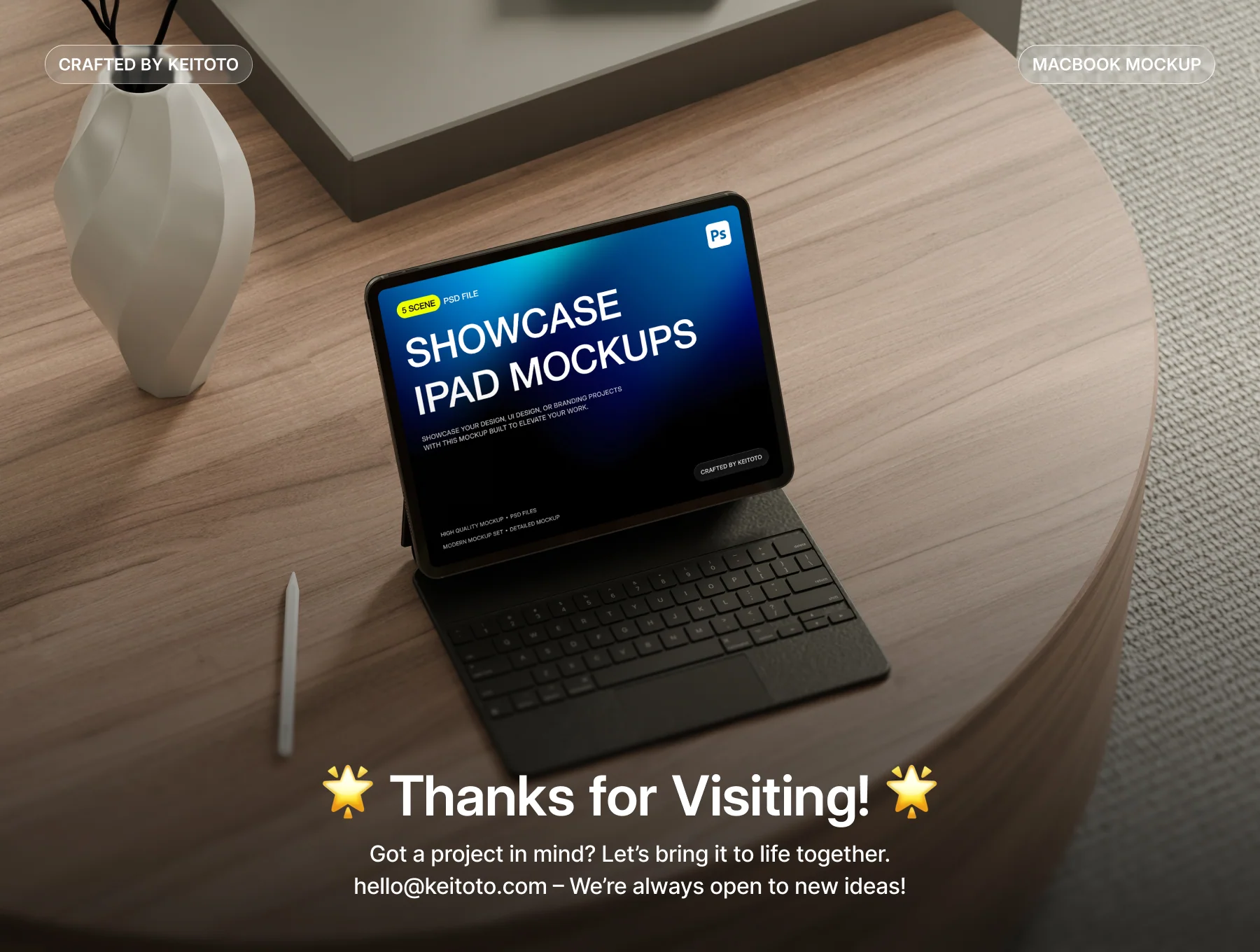 Executive Lounge iPad Pro Mockup Scenes 4