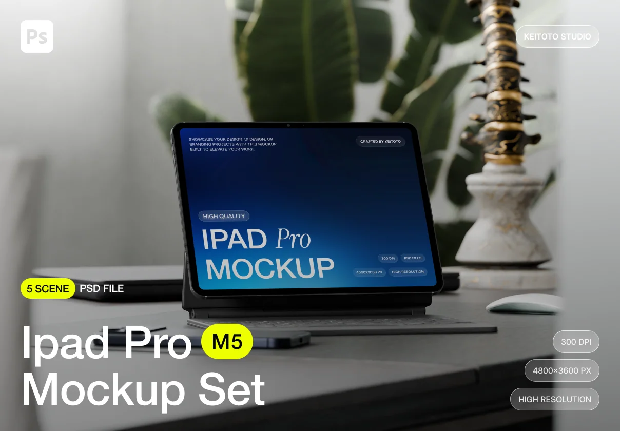 Executive Office iPad Pro Mockup Collection