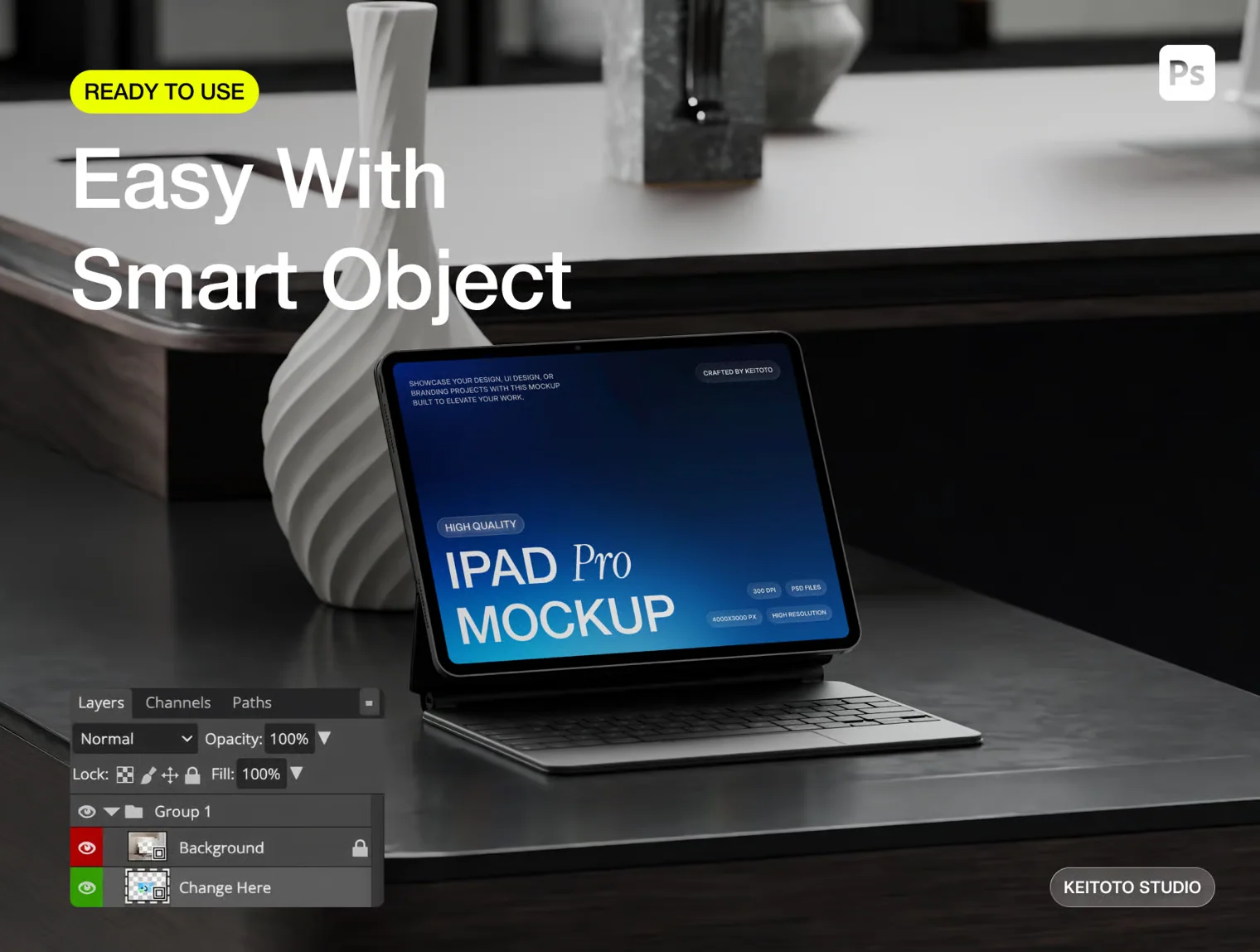 Executive Office iPad Pro Mockup Collection 3