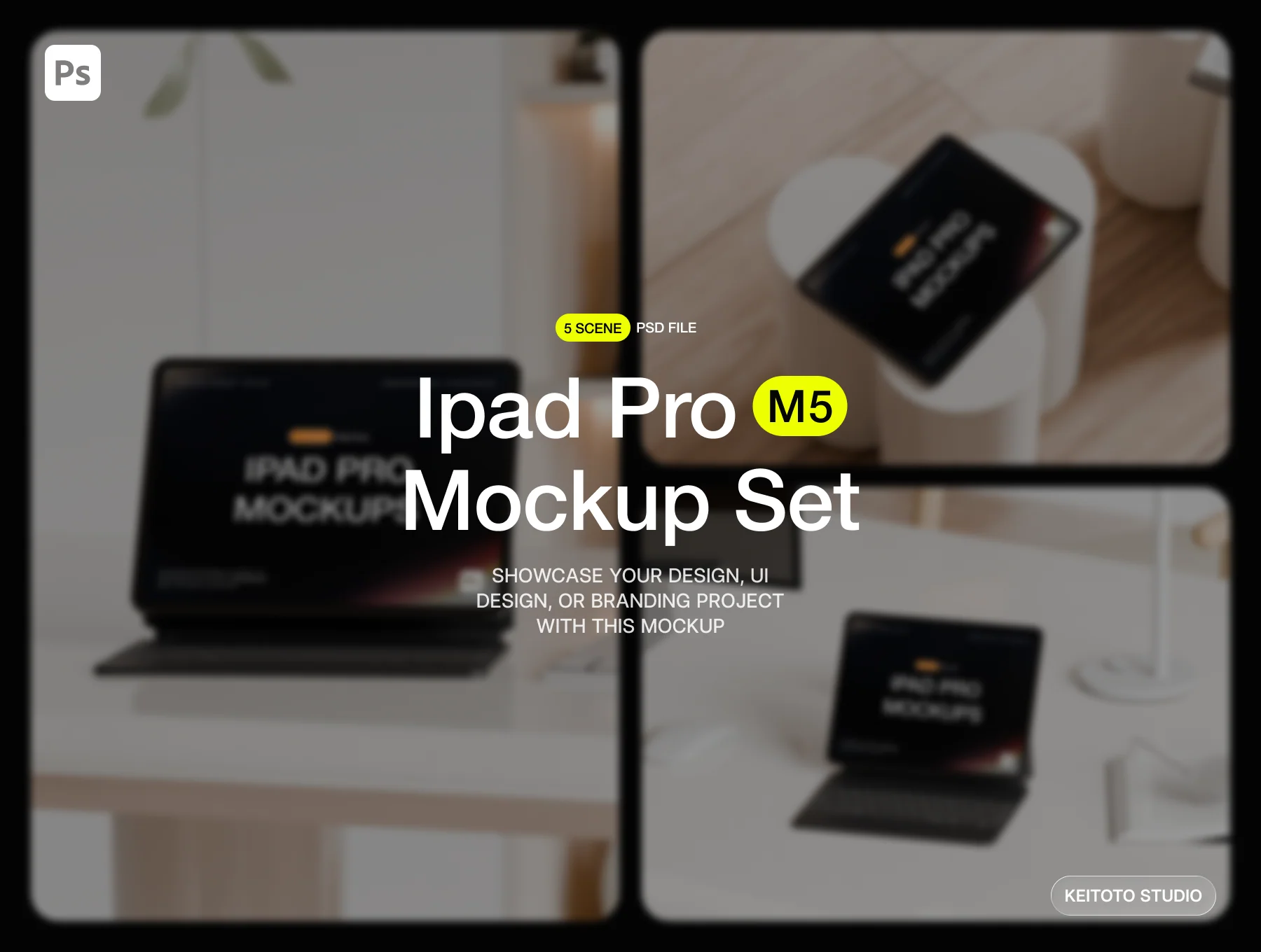 Executive Workspace iPad Pro Mockup Collection 2