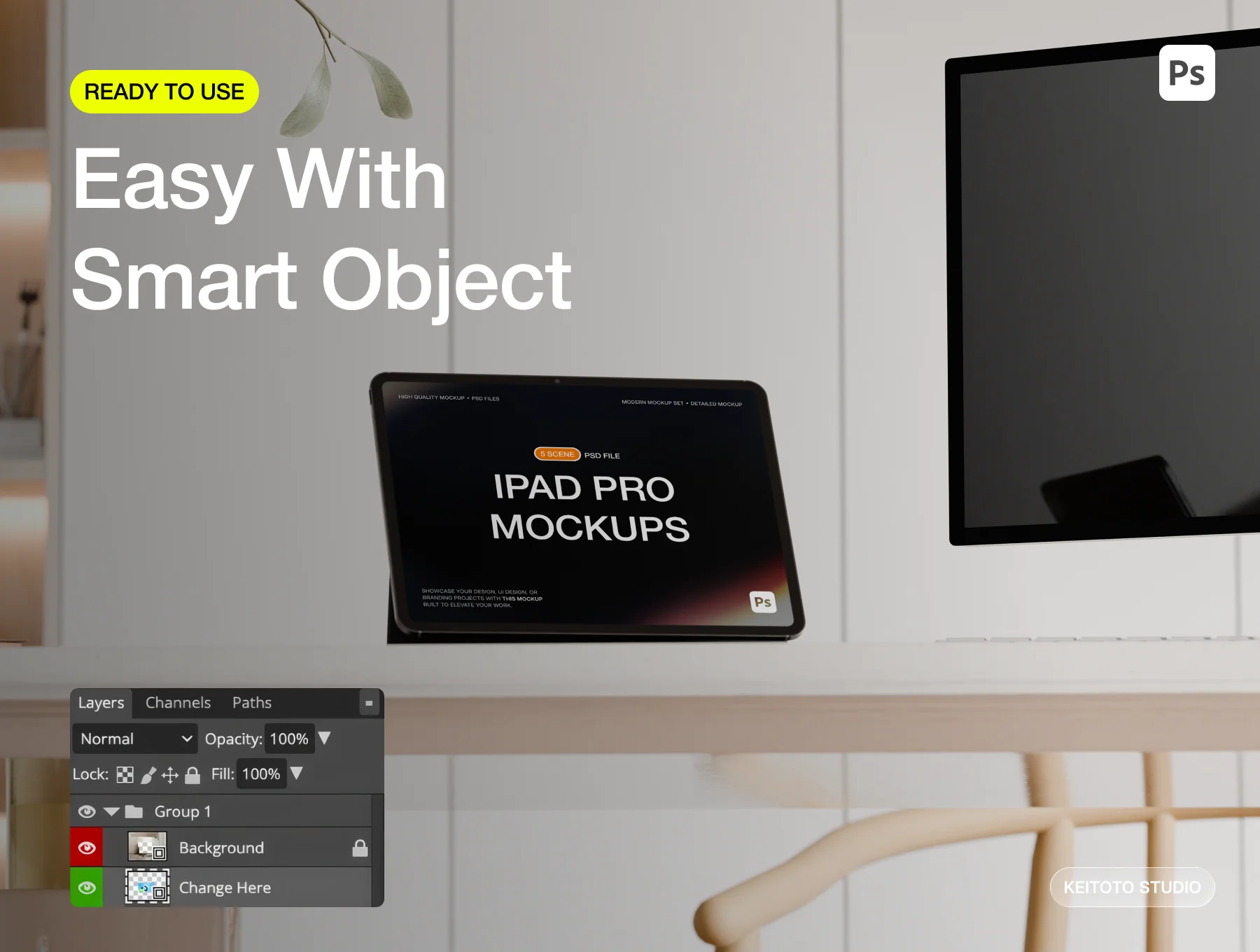 Executive Workspace iPad Pro Mockup Collection 3