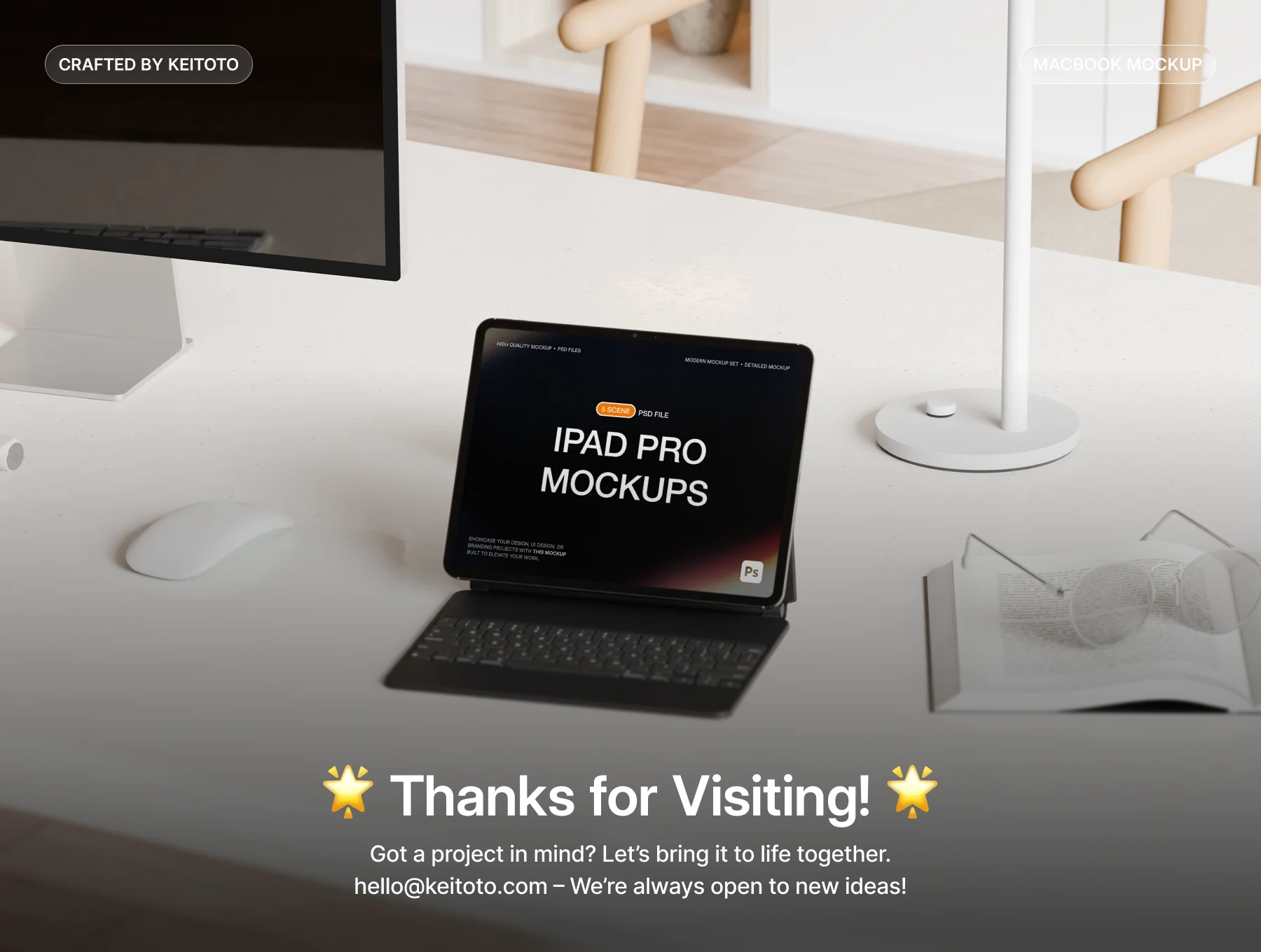 Executive Workspace iPad Pro Mockup Collection 4
