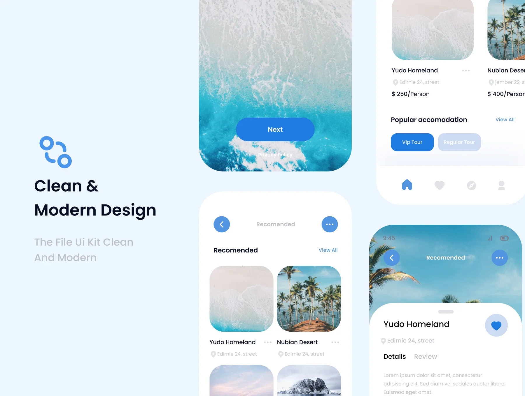 Exilplore-Explore Mobile App Ui Kits Template 4