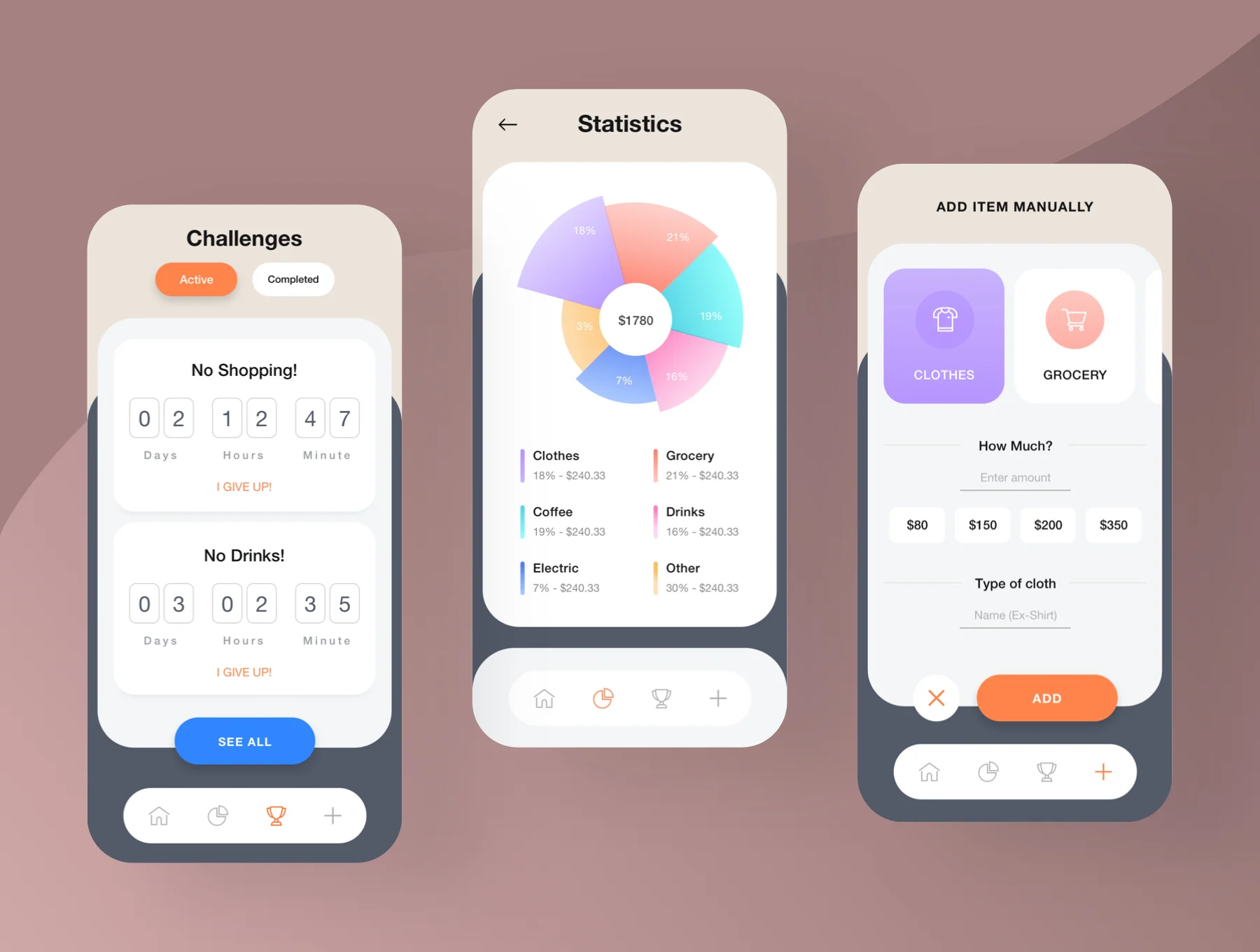 Expense Tracker - Financial iOS App UI KIT 2