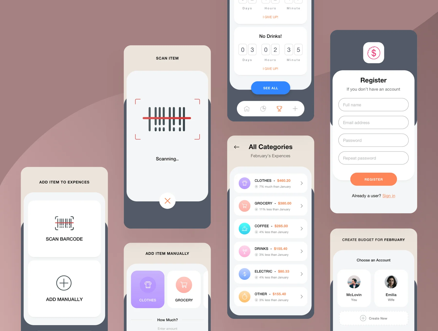 Expense Tracker - Financial iOS App UI KIT 5