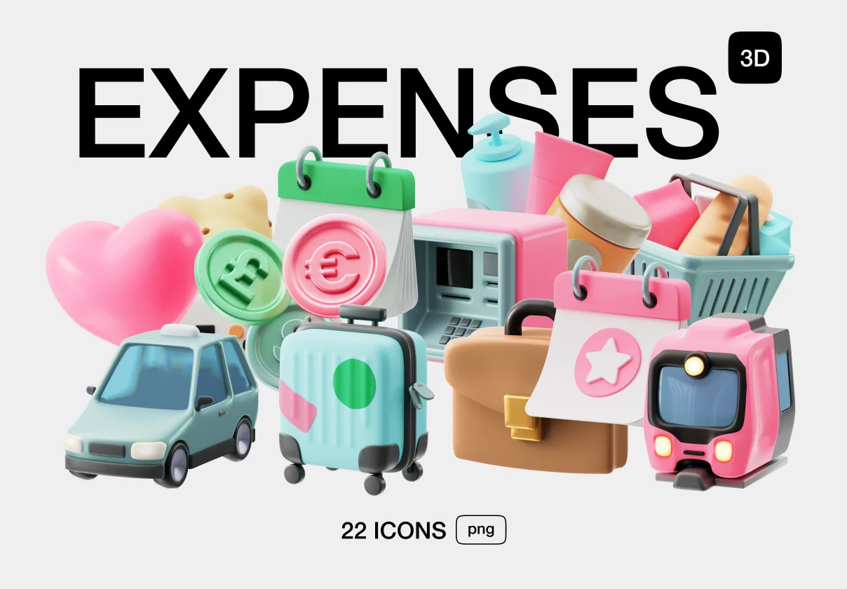 Expenses 3D Icons