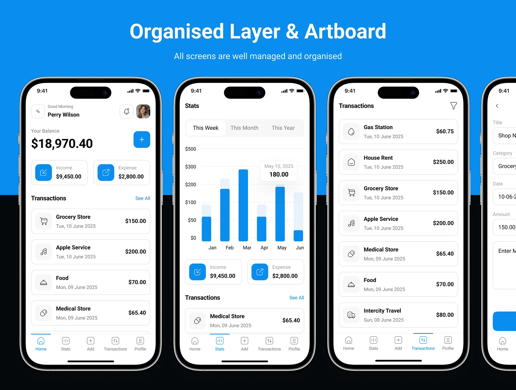 Expenzo - Expense Tracker App UI Kit 3