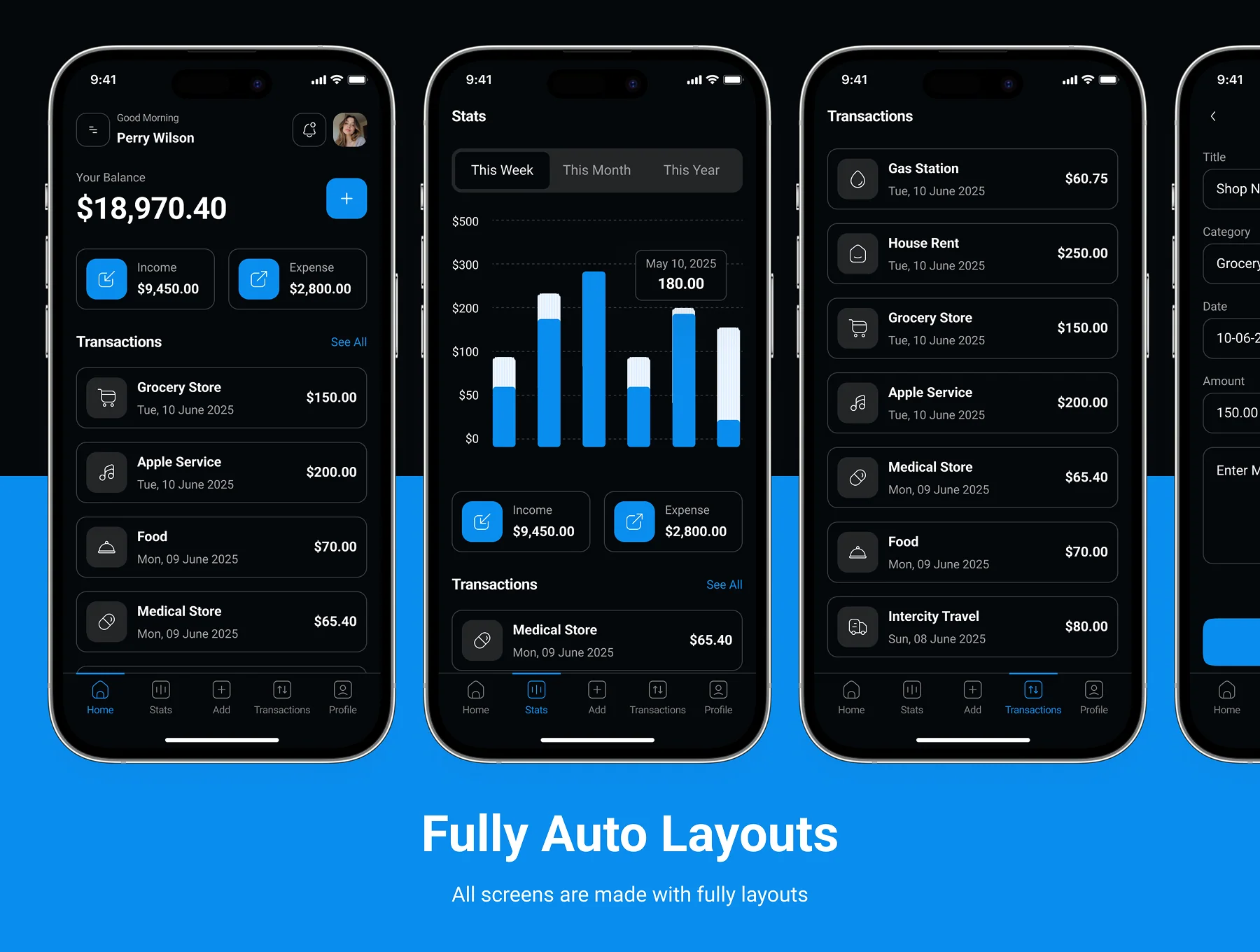 Expenzo - Expense Tracker App UI Kit 4