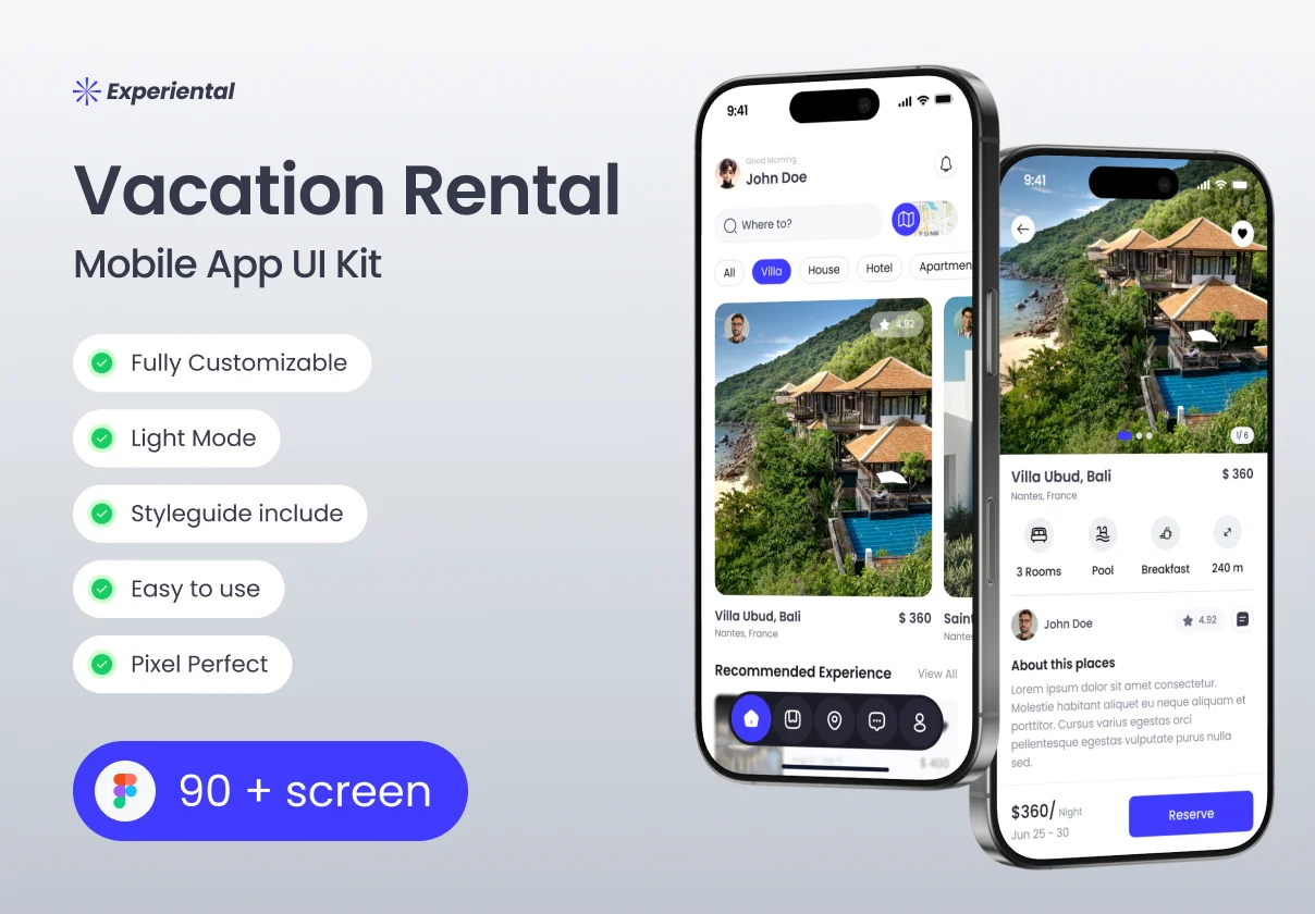 Experiental - Vacation Rental UI KIT