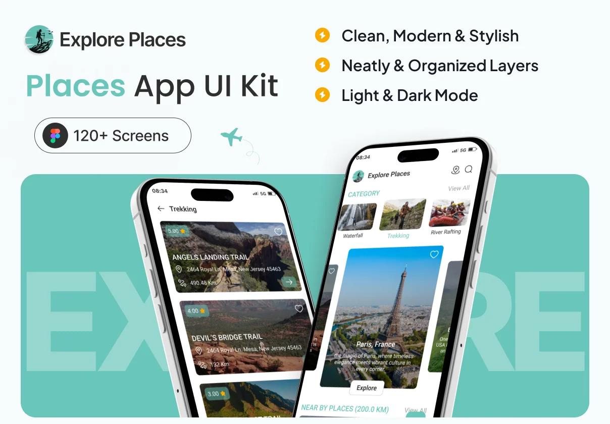 Explore Places - Place App UI Kit