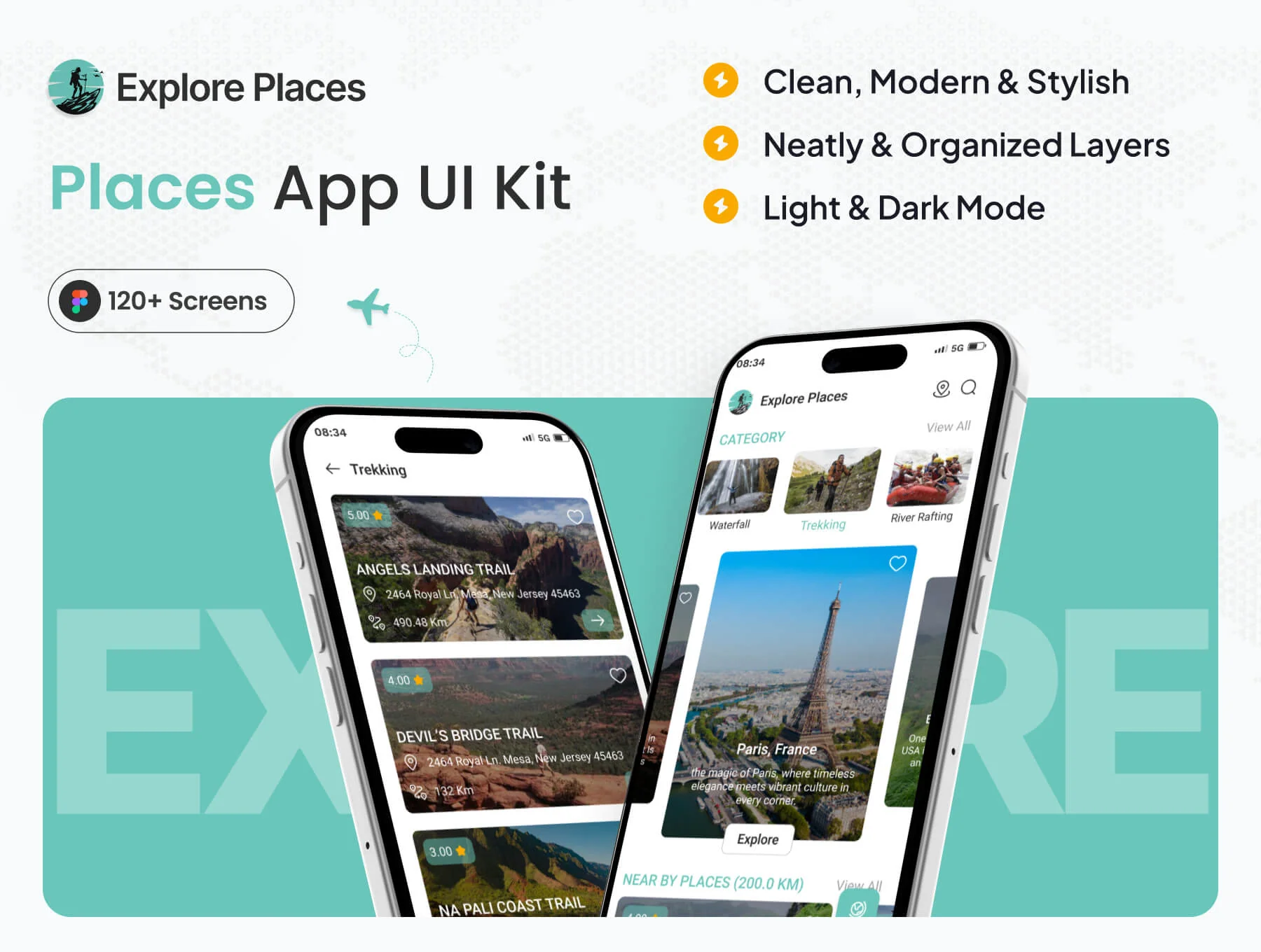 Explore Places - Place App UI Kit