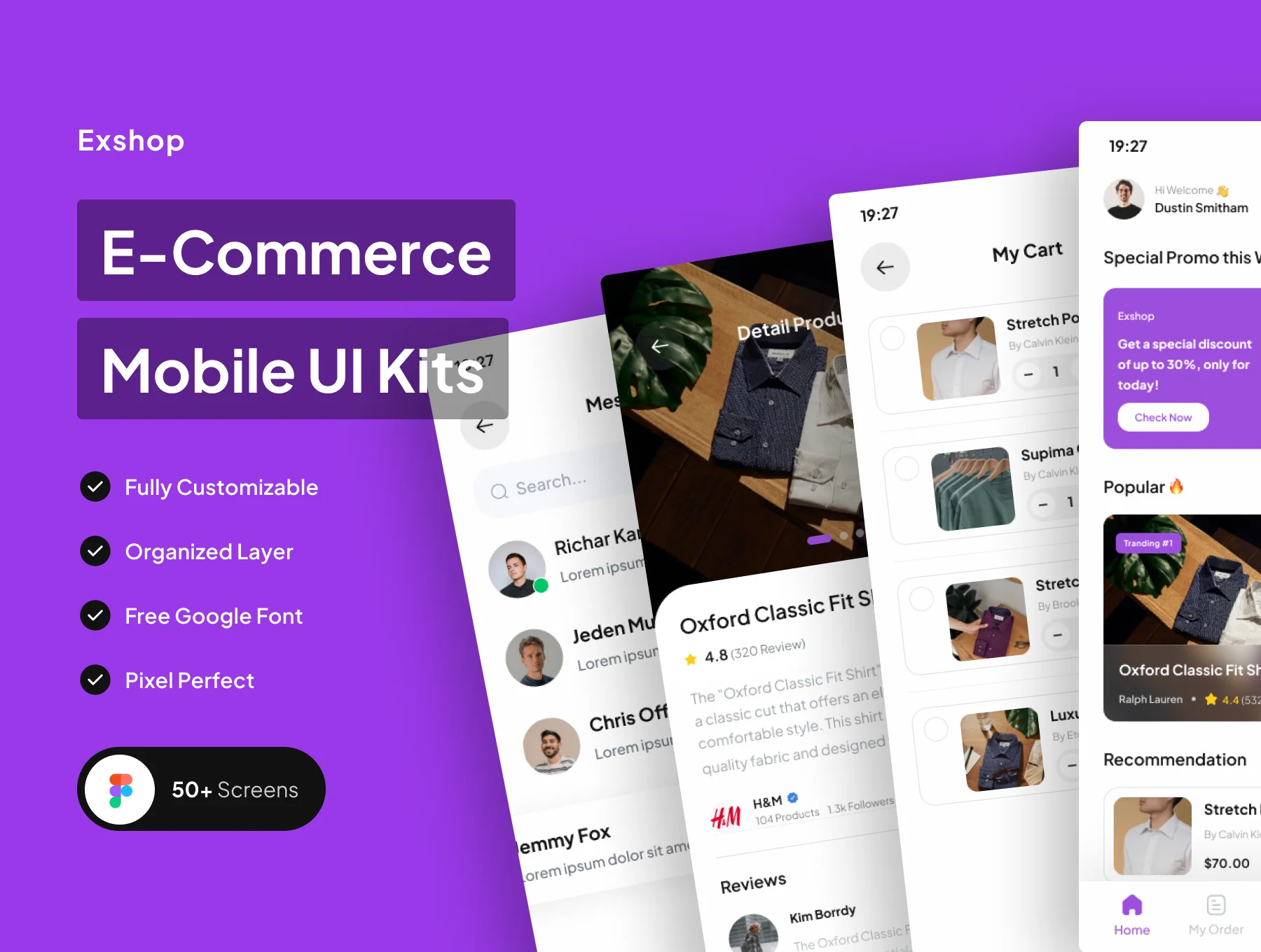 ExShop E-commerce UI Kit
