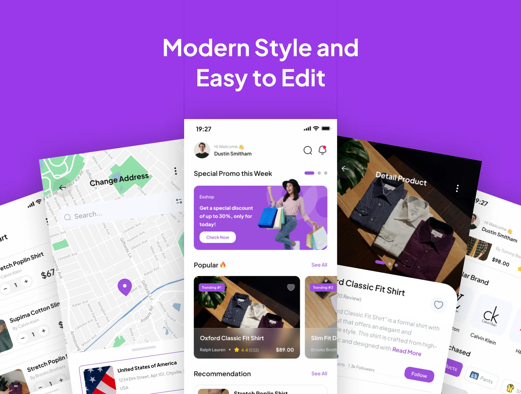 ExShop E-commerce UI Kit 4