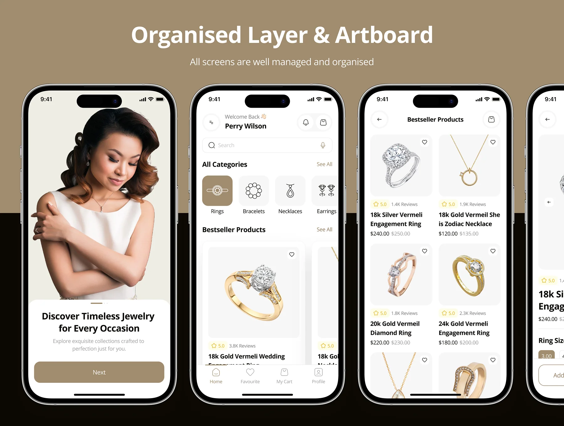 F2Jewel - Jewelry Shop App UI Kit 3
