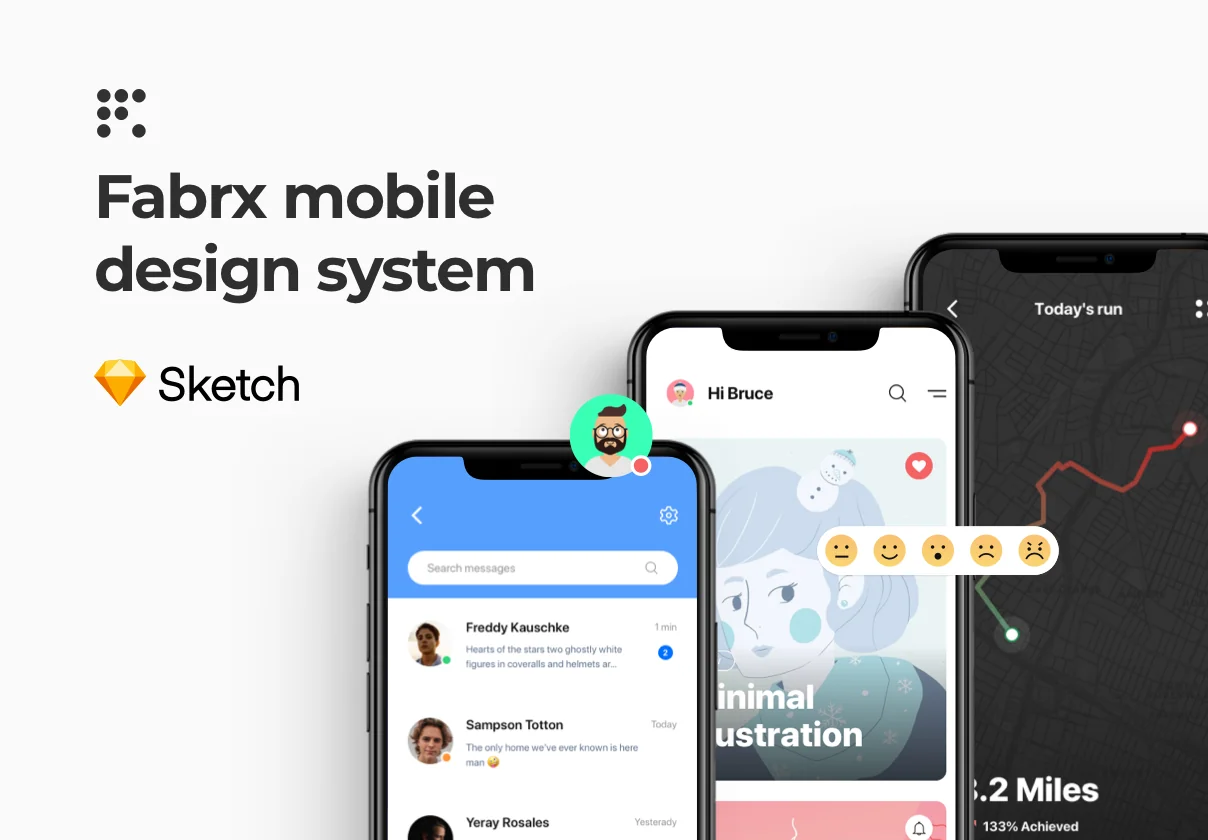 Fabrx Mobile Design System (For Sketch)