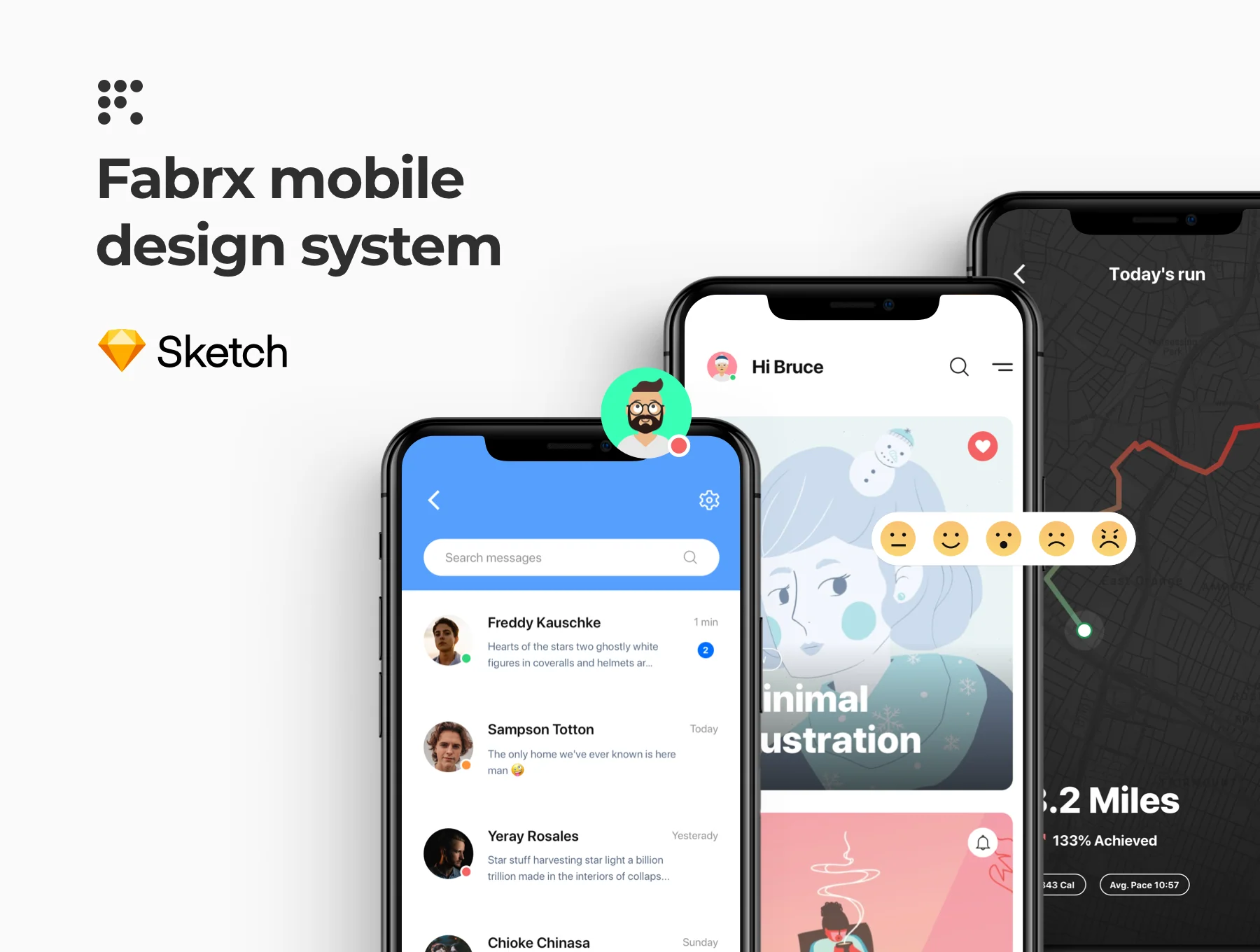 Fabrx Mobile Design System (For Sketch)