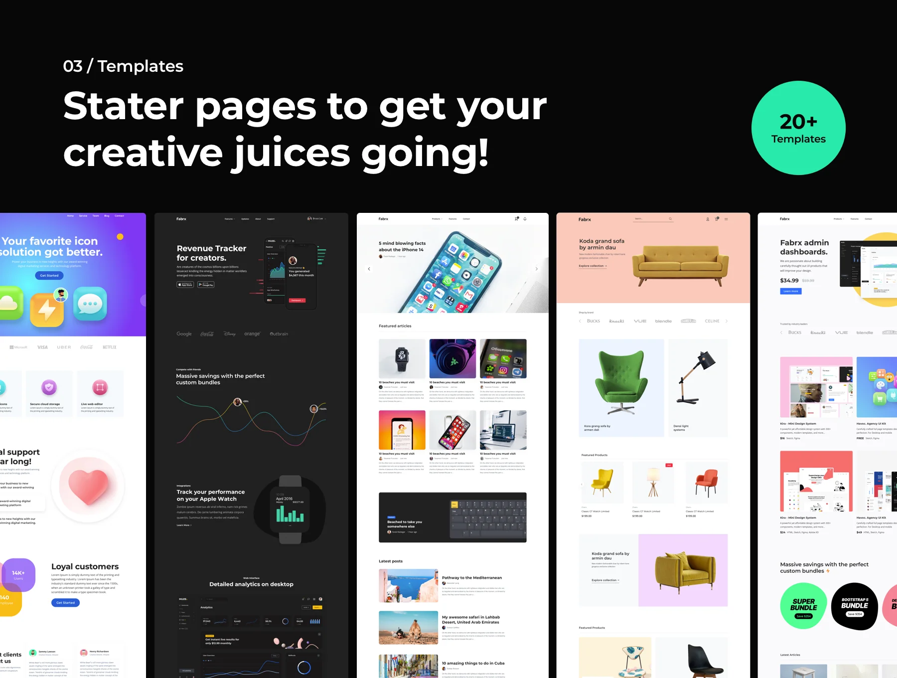 Fabrx UI Kit Pro for Bootstrap 5 4