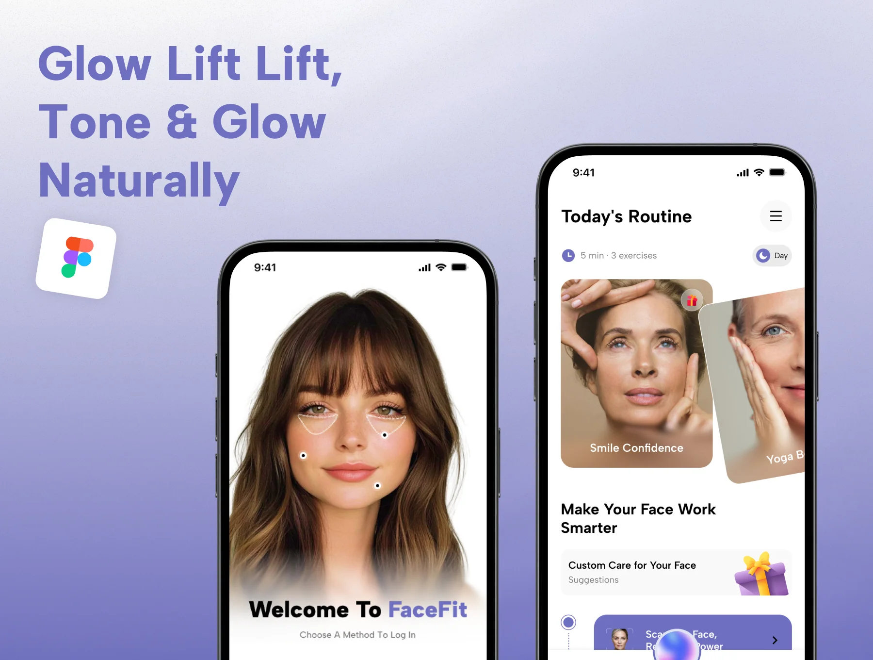 FaceFit | Face Yoga & Tone Trainer UI Kit 4