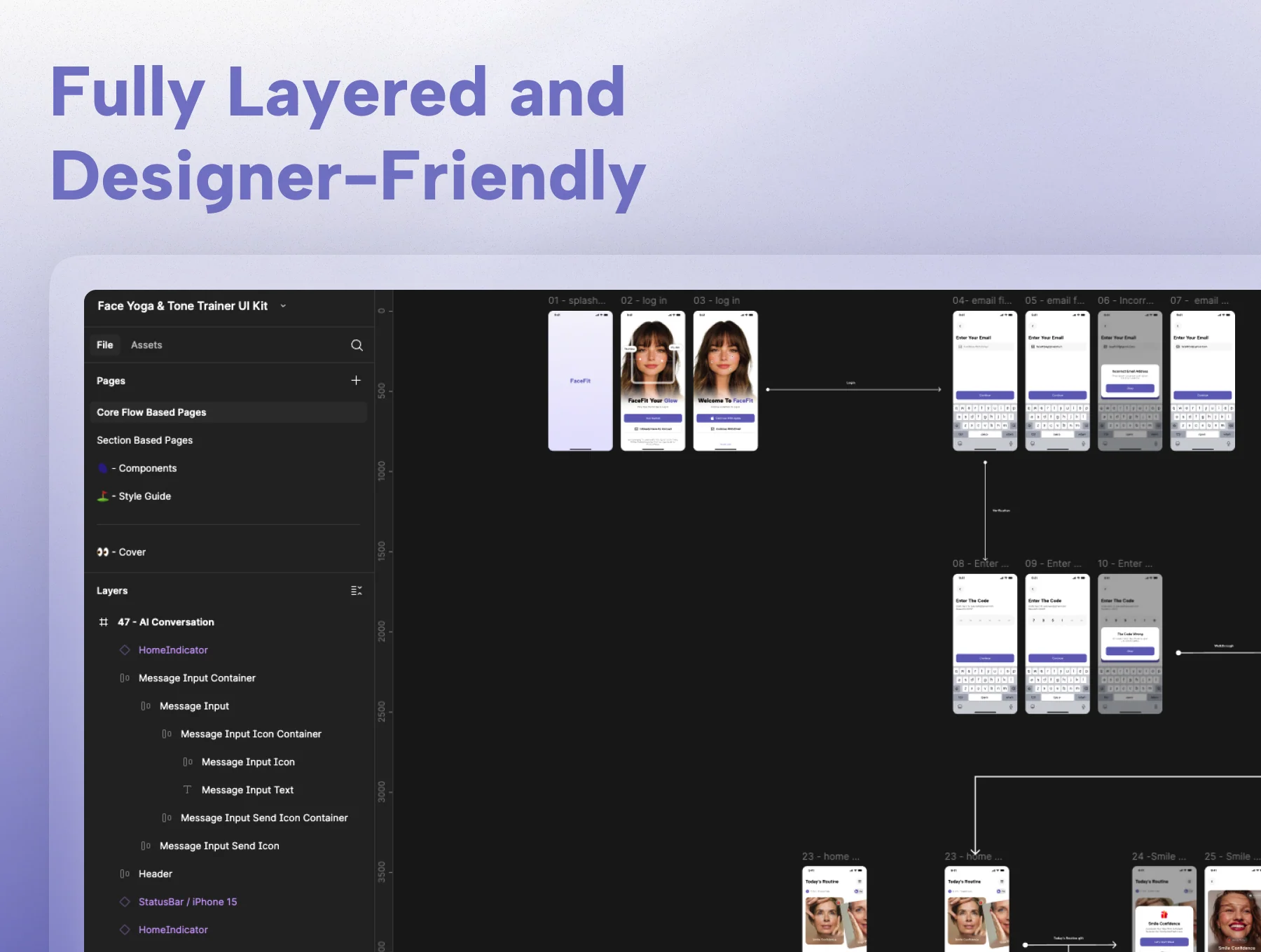 FaceFit | Face Yoga & Tone Trainer UI Kit 8