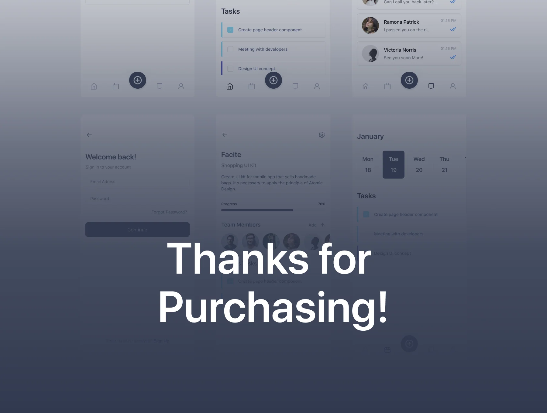 Facite - Project Management App UI Kit 6