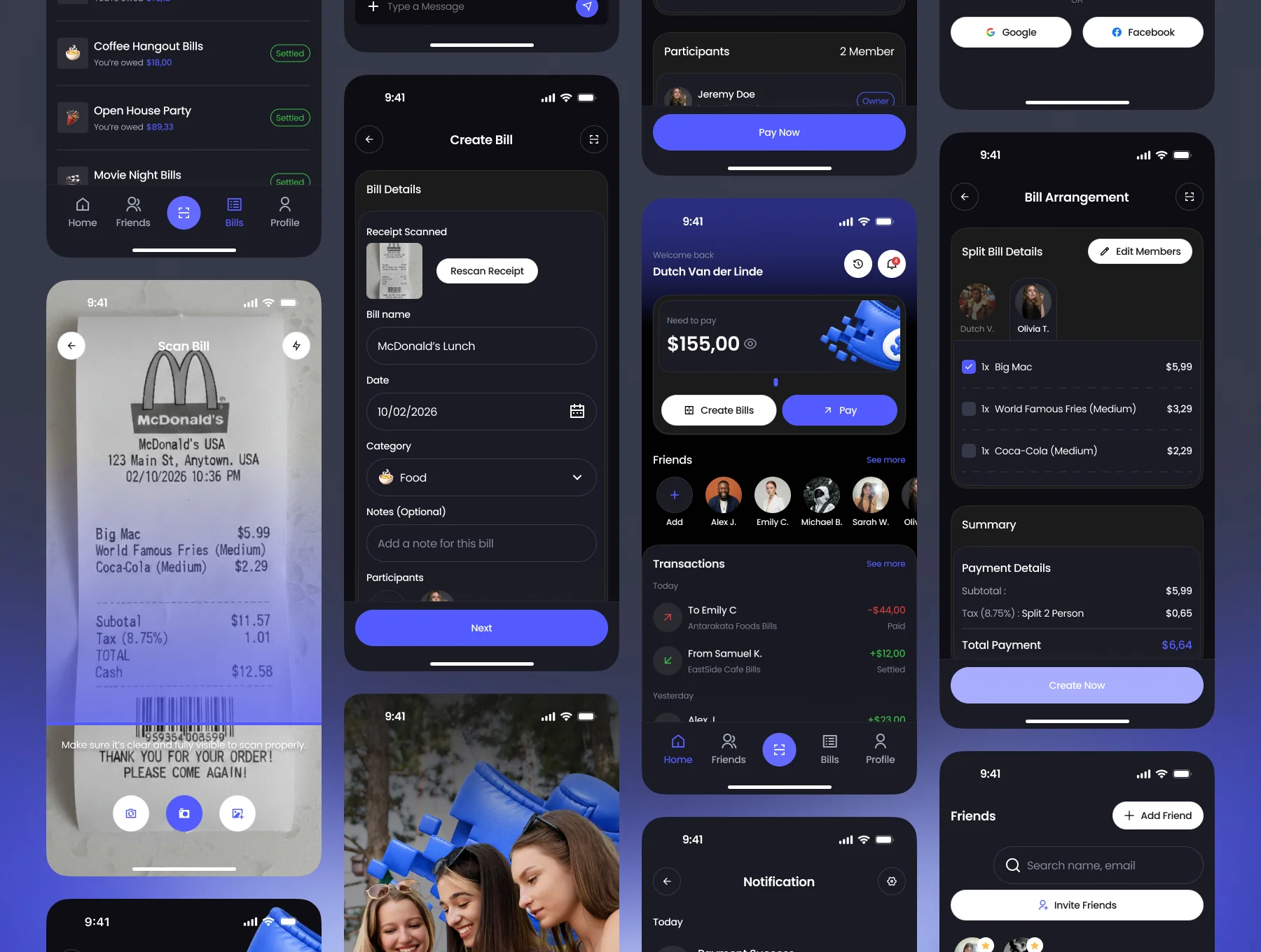 Fairbill - Splitbill App UI Kit 5