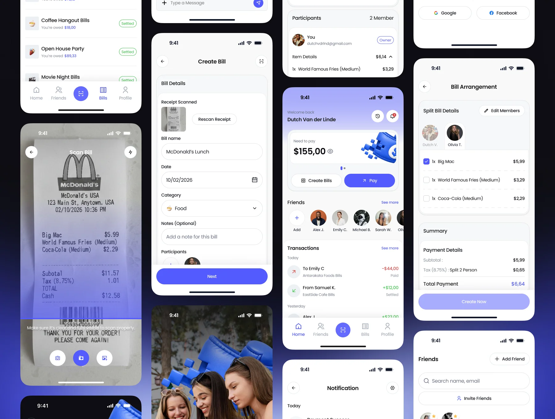 Fairbill - Splitbill App UI Kit 6