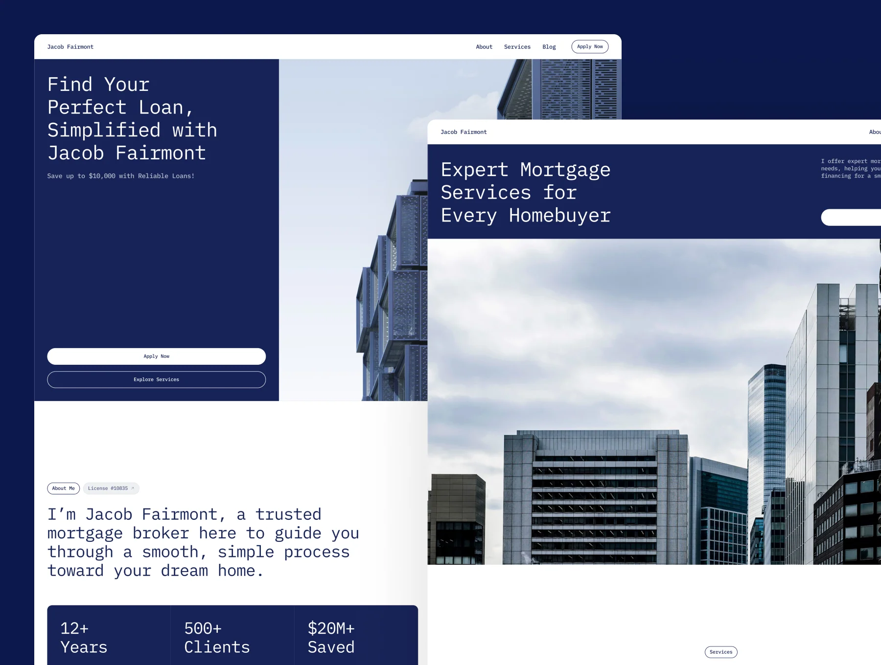 Fairmont – Mortgage Broker Website 2