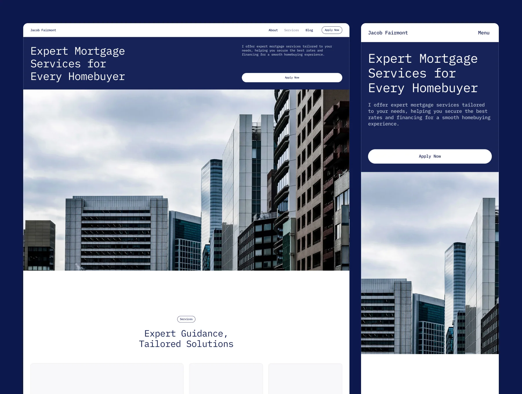 Fairmont – Mortgage Broker Website 4