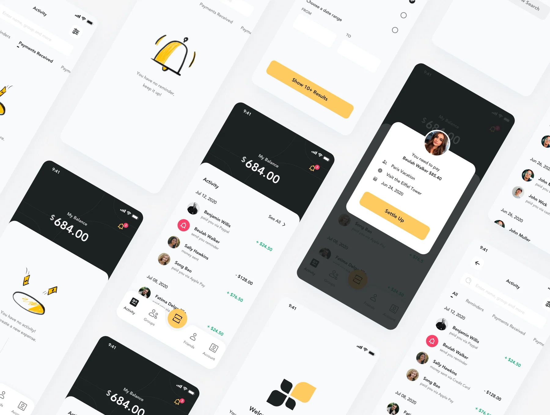 Fairpay - Split Bill App UI Kit 4