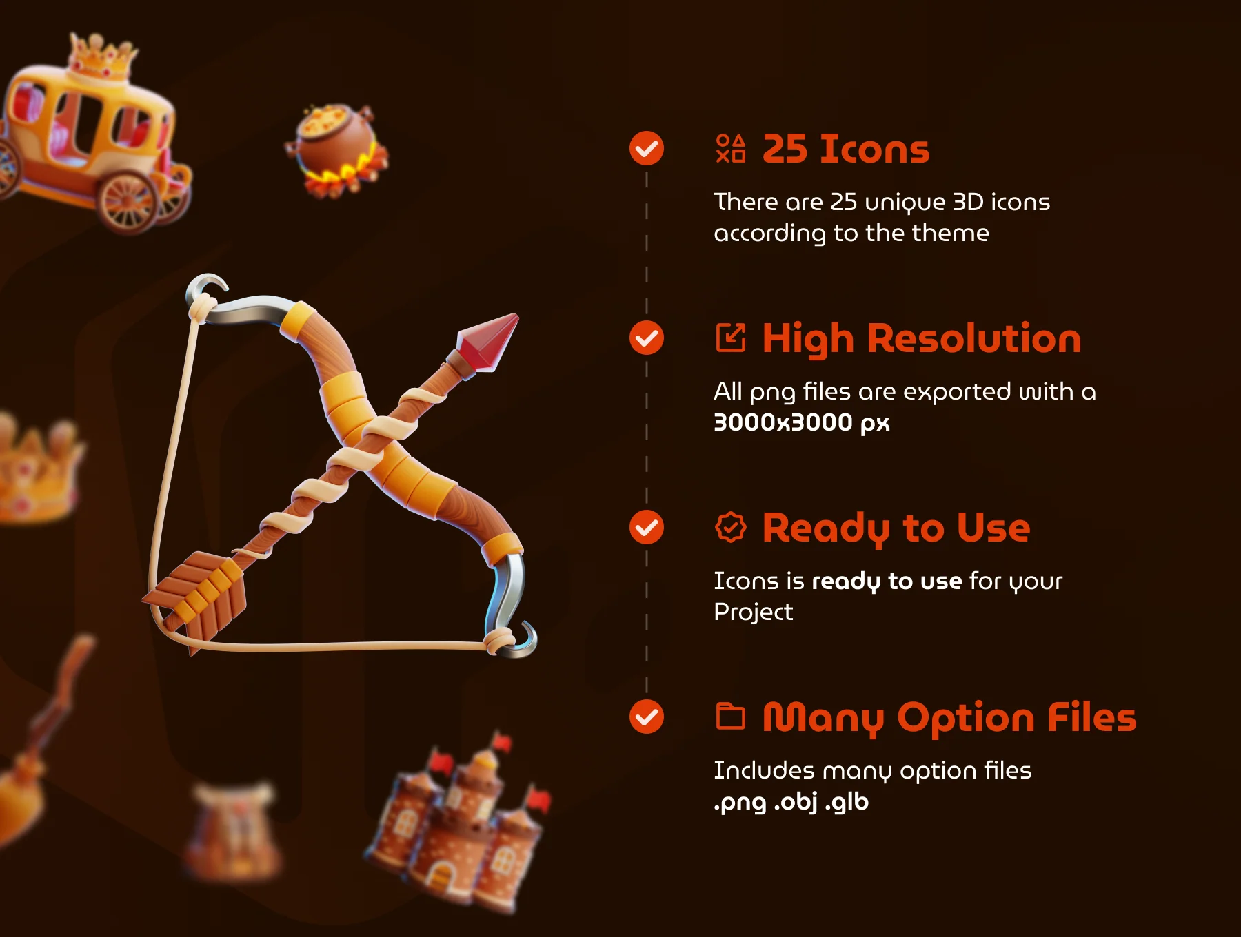 Fairytale 3D Icon Set 3