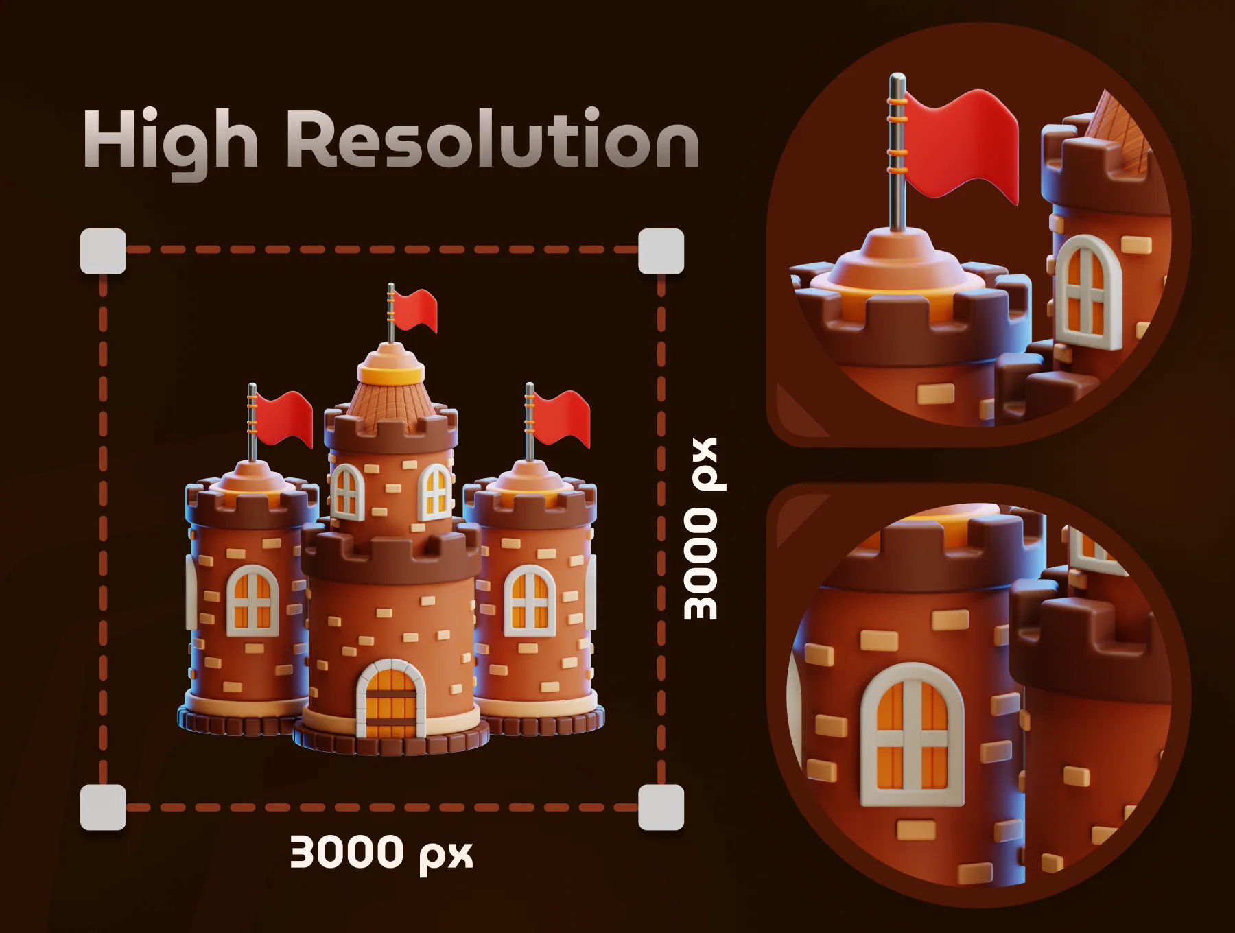 Fairytale 3D Icon Set 4