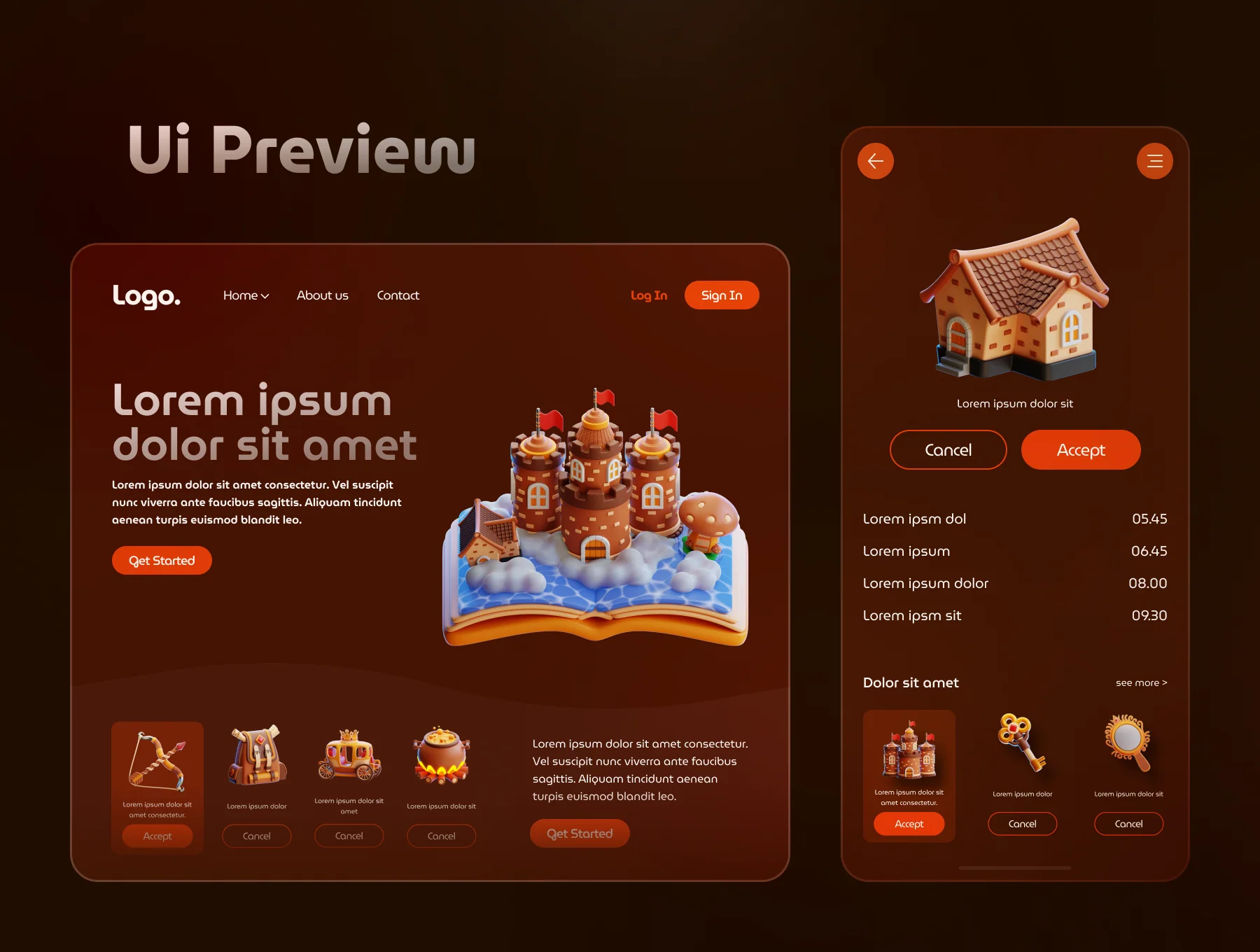 Fairytale 3D Icon Set 5