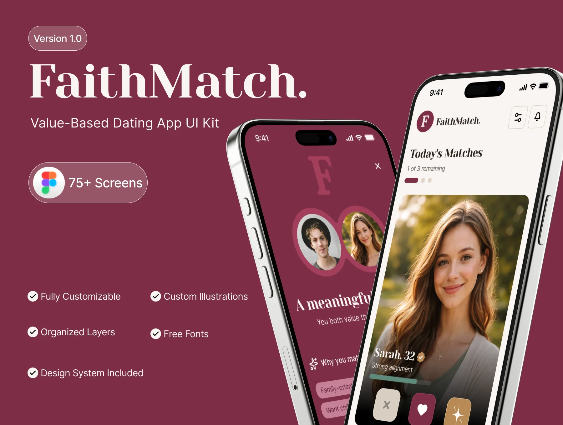 FaithMatch – Dating App Mobile UI Kit