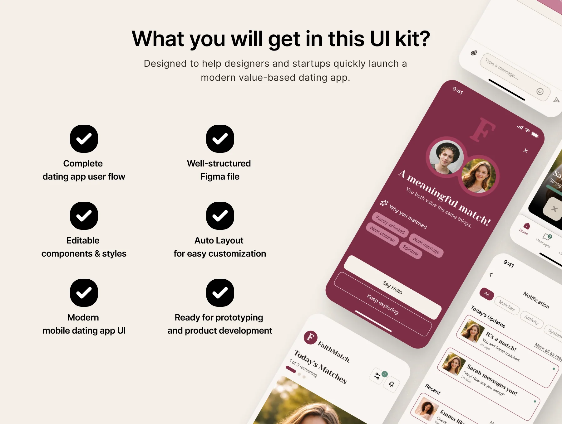 FaithMatch – Dating App Mobile UI Kit 2