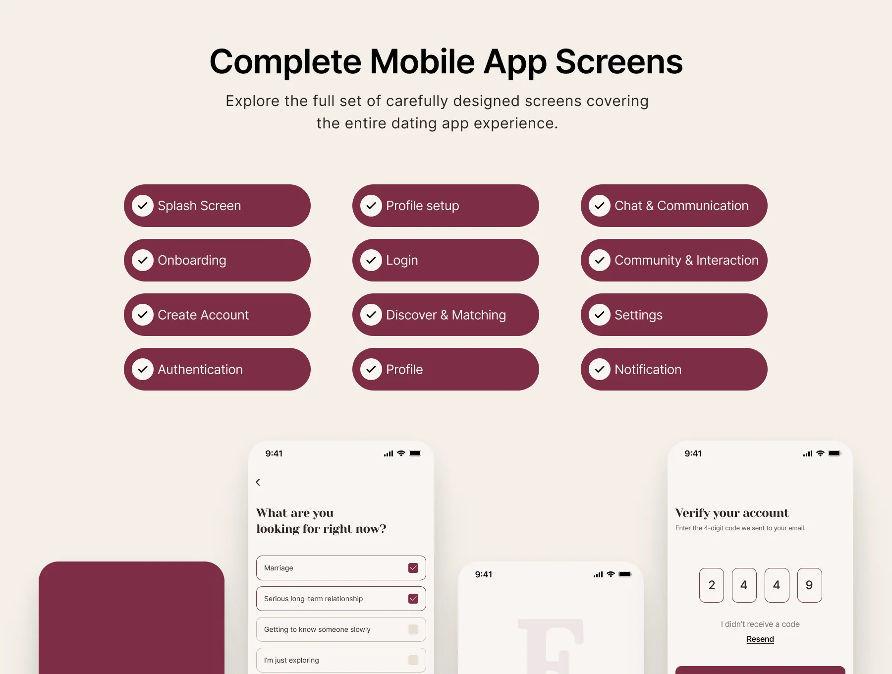 FaithMatch – Dating App Mobile UI Kit 5