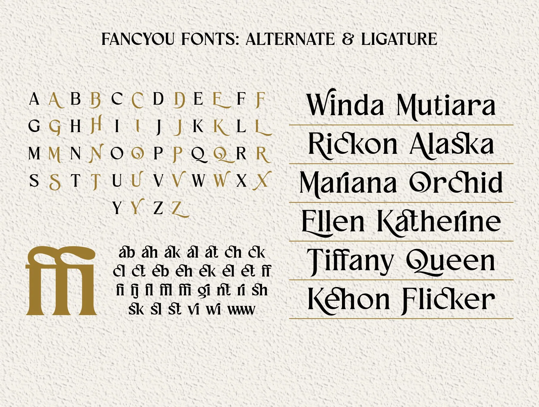 Fancyou Fonts Family 13