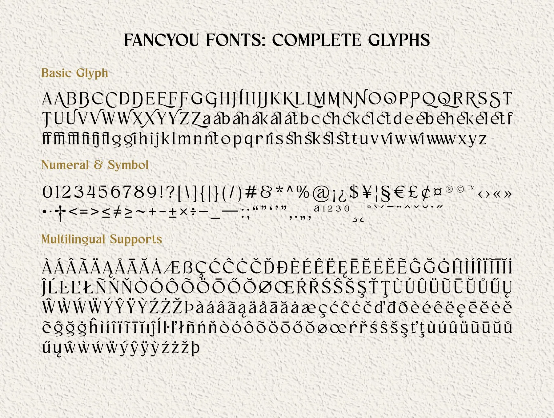 Fancyou Fonts Family 14