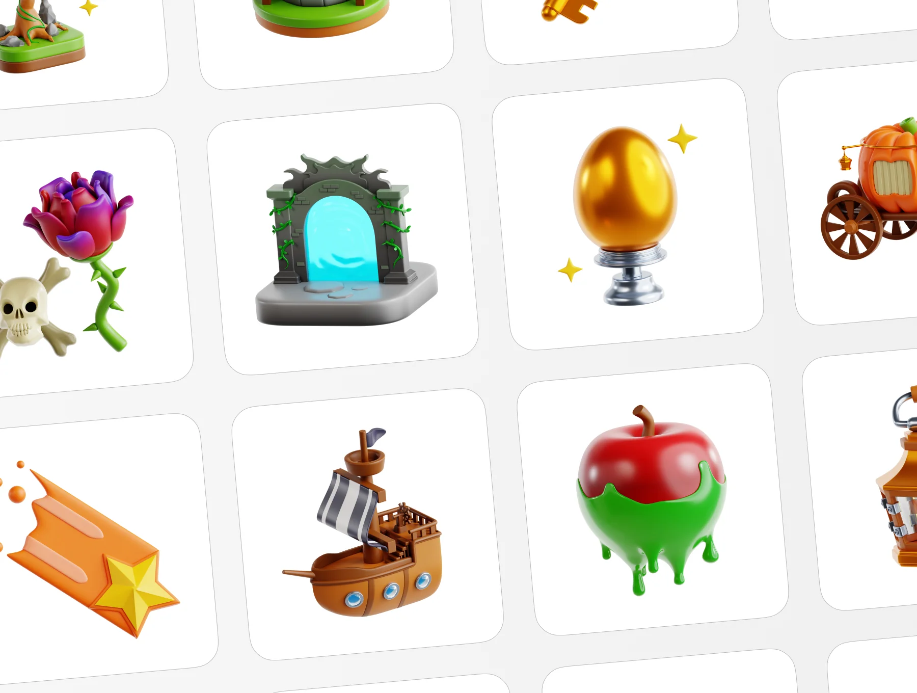 Fantasy 3D Icon Set 5