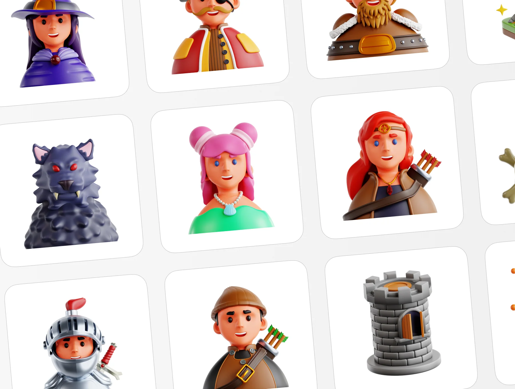 Fantasy 3D Icon Set 6