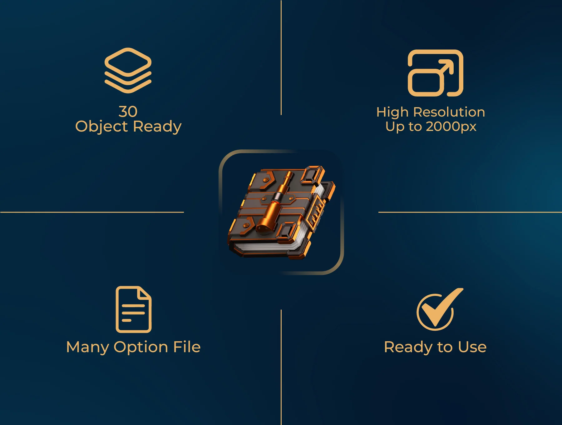 Fantasy Book 3D Icon Packs 3