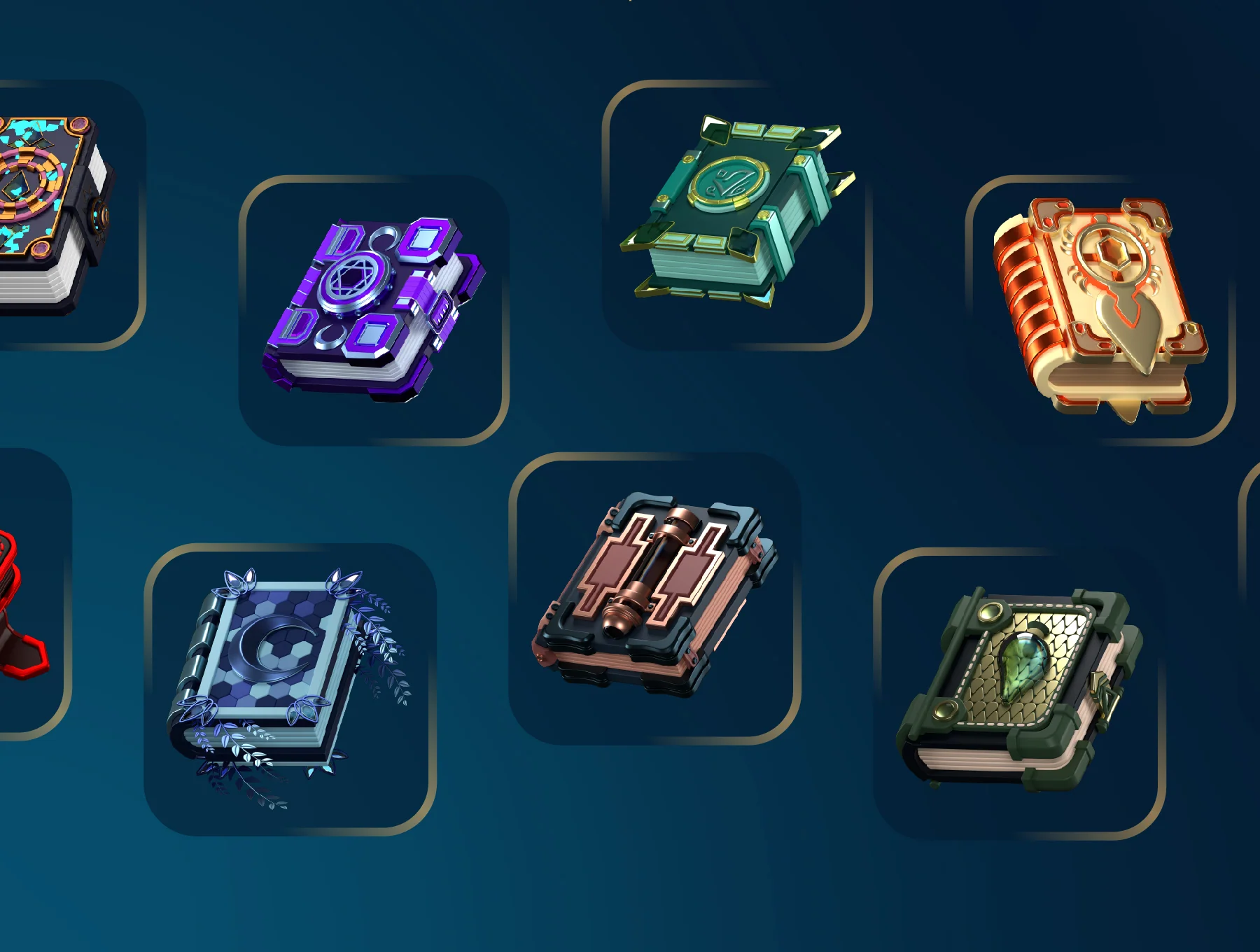 Fantasy Book 3D Icon Packs 5