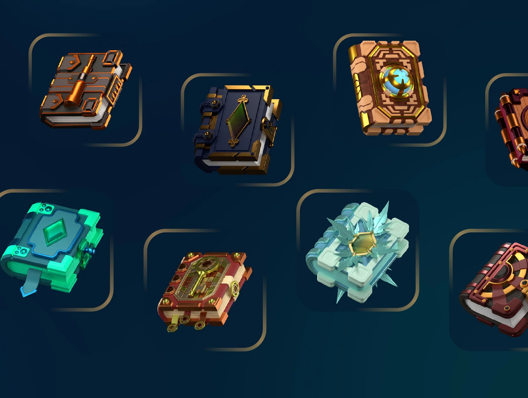 Fantasy Book 3D Icon Packs 6
