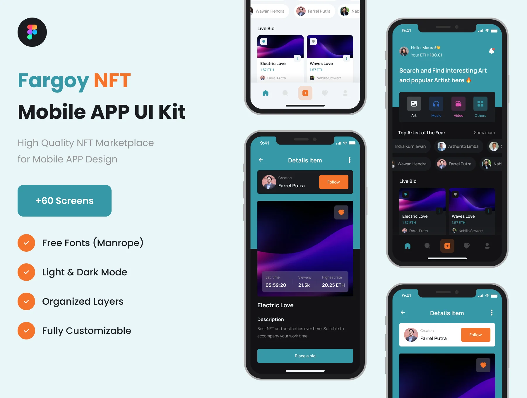 Fargoy - NFT Marketplace UI Kits for mobile